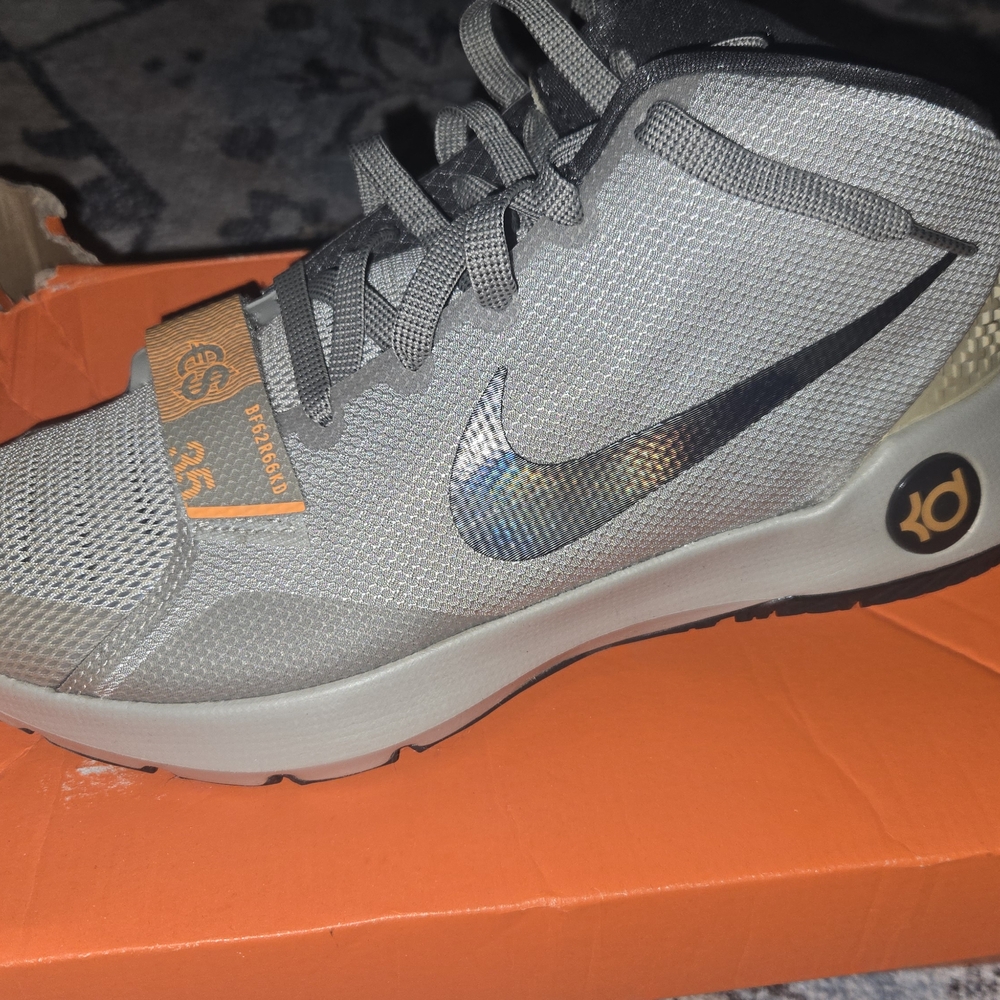 Gray and Black Nike KD Sneakers